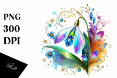 Watercolor Luxury Flower Love Splash Clipart Product Image 1