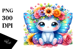 Butterfly Vibrant Colors Cartoon-Style Product Image 1