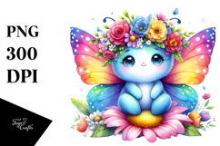 Butterfly Vibrant Colors Cartoon-Style Product Image 1