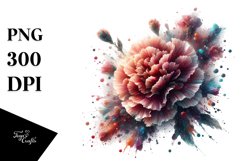 Abstract Shiny Carnation Sublimation Clipart Product Image 3