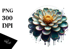 Abstract Zinnia, Transparent PNG Product Image 1