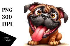 Bullmastiff Crazy Looking Watercolor Product Image 1