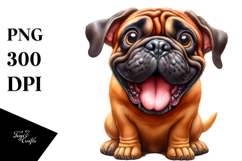 Bullmastiff Crazy Looking Watercolor Product Image 1