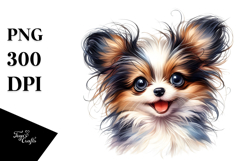 Whimsical Baby Papillon PNG Product Image 1