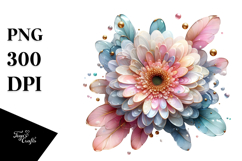 Glossy Gerbera PNG Product Image 1