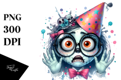Funny Ghoul Girl PNG Product Image 1