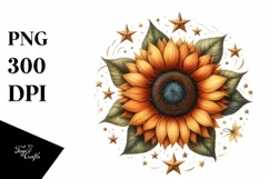 Sunflower Stars Vintage | Clipart Product Image 1