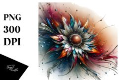 Abstract Artistic Gerbera Sublimation Clipart Product Image 1