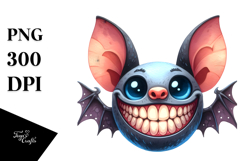 Funny Halloween Bat PNG Product Image 1