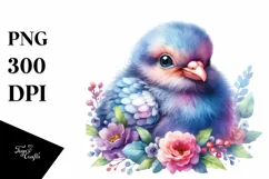 Vibrant Cute Pigeon Clipart PNG Product Image 3