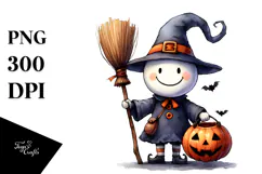 Simple Funny Halloween Clipart, Transparent PNG Product Image 1