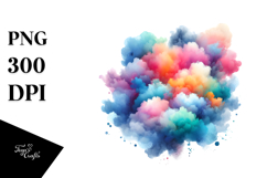 Colorful Abstract Cloud, Transparent PNG Product Image 1
