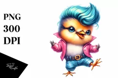 Dancing Baby Bird, Excited PNG Product Image 1