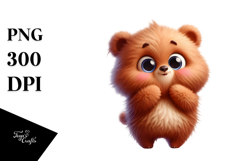 Partying Bear with Oversized Sunglasses, PNG Product Image 1