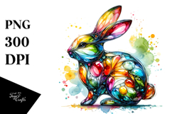 Colorful Bunny made of PNG Product Image 1