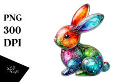 Colorful Bunny made of PNG Product Image 1