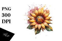 Abstract Sunflower Clipart Product Image 1