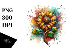 Abstract Sunflower Clipart Product Image 3