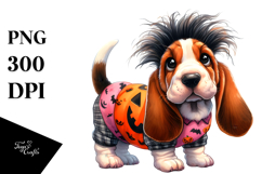 Enthusiastic Basset Hound PNG Product Image 1