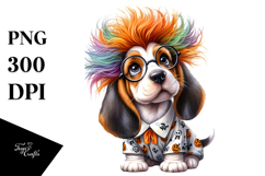 Small Basset Hound Dressed for Halloween Product Image 1