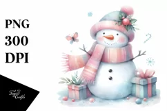 Whimsical Snow Man, Transparent PNG Product Image 1
