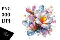 Abstract Shiny Freesia, Transparent PNG Product Image 1