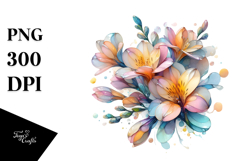 Abstract Shiny Freesia, Transparent PNG Product Image 1