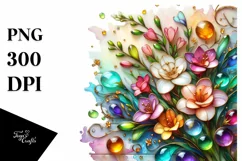 Watercolor Luxury Flower Splash Clipart Product Image 3