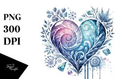 Heart Watercolor PNG Product Image 1