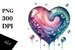 Heart Watercolor PNG Product Image 1