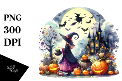 Simple Halloween Scenery in the Style of Product Image 1