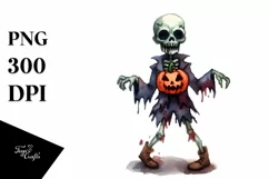 Simple Funny Halloween Clipart PNG Product Image 1