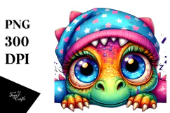 Cute Baby Dinosaur PNG Product Image 1