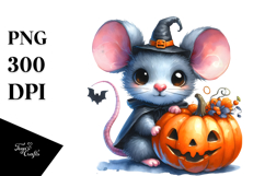 dressed Mouse Halloween Sublimation Clipart Product Image 1