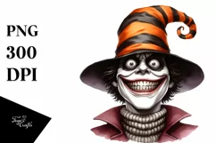 Funny Halloween Hat Goofy Smile Clipart Product Image 3