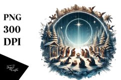 Christmass Nativity Scene PNG Product Image 1
