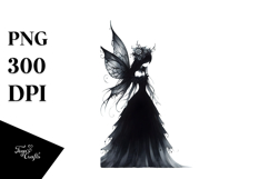 Gothic Fairy Clipart PNG Product Image 1