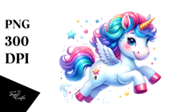 Funny Running Unicorn PNG Product Image 1