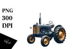 Vintage Tractor Watercolor Product Image 1