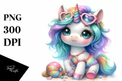 Cute Baby Unicorn from a Mystical Planet | Sublimation | Product Image 1