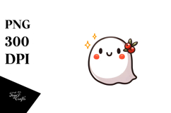 Funny Simple Cute Ghost Boujee, Transparent PNG Product Image 1