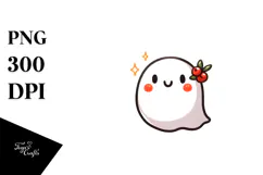 Funny Simple Cute Ghost Boujee, Transparent PNG Product Image 1