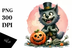Simple Funny Halloween Clipart, Transparent PNG Product Image 1