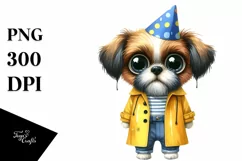 Party Hat Dog Clipart PNG Product Image 3
