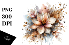 Abstract Magnolia PNG Product Image 1