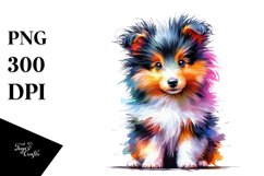 Crazy-Haired Baby Collie, PNG Product Image 3