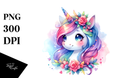 Watercolor Cow Portrait, Transparent PNG Product Image 1