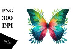 Vibrant Abstract Butterfly PNG Product Image 1