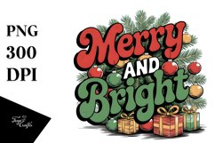 Merry and Bright Christmas Png Product Image 5