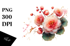 Elegant Begonia, PNG Product Image 1